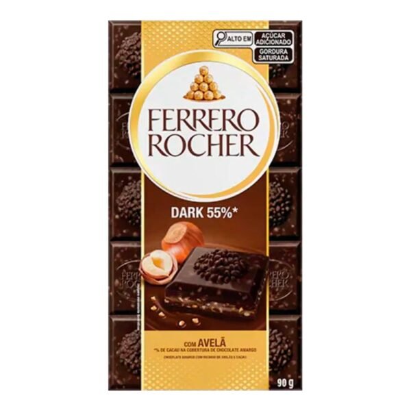 Barra de Chocolate Ferrero Rocher Dark 55% 90g