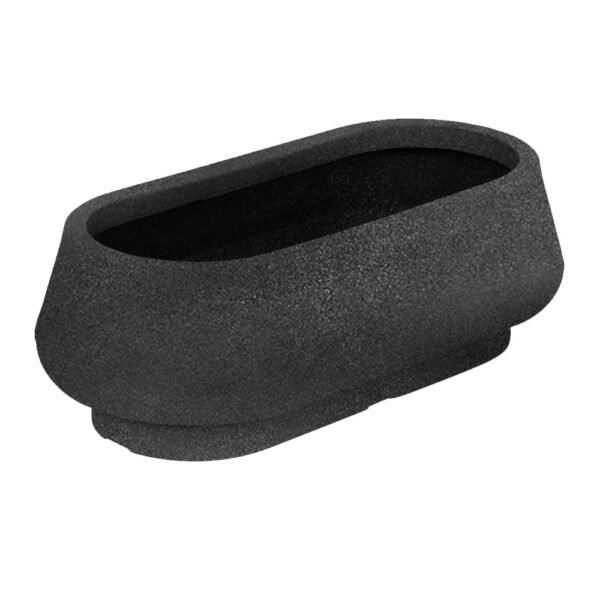 Vaso Cumbuca Jardineira Preto Marmore Vasap