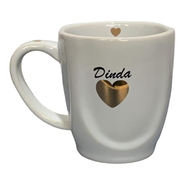 Caneca Cerâmica 260ml Branca Ryo Oxford Dinda
