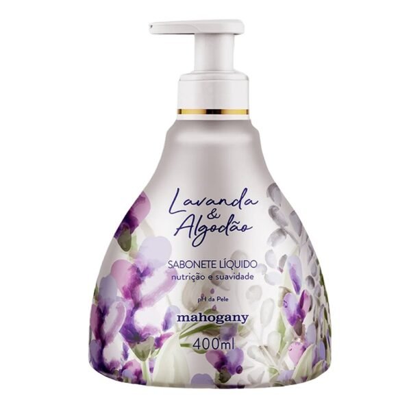 Sabonete Liquido Lavanda E Algodao 400 Ml Mahogany