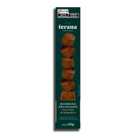 Bombons Recheados com Creme de Brigadeiro 60g Ferana