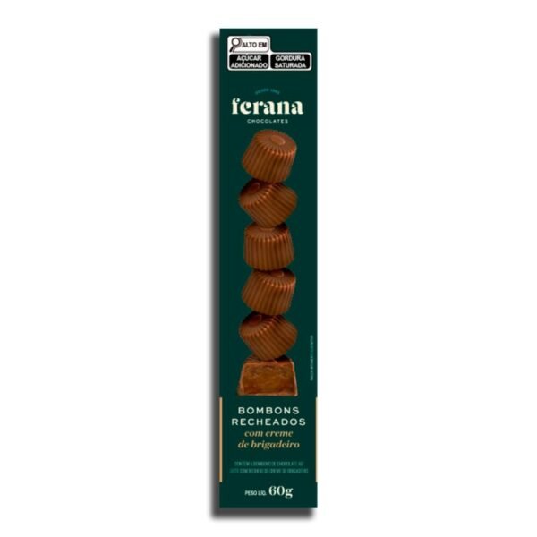 Bombons Recheados com Creme de Brigadeiro 60g Ferana