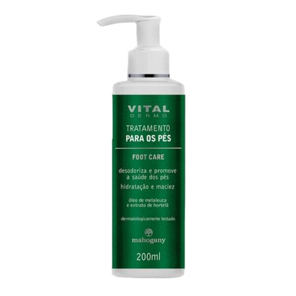 Creme Trat Pes Foot Care Vital Dermo 200Ml Mahogany