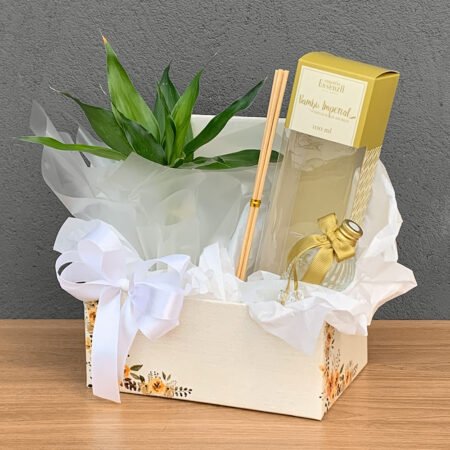 Cesta Bambu da Sorte Baby Ball + Difusor de Aromas Bambu Imperial 100 ml Essenza