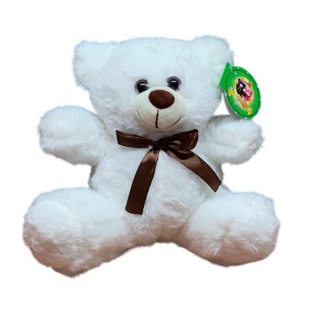 Urso de Pelúcia 20cm - Branco - Ramalhetes