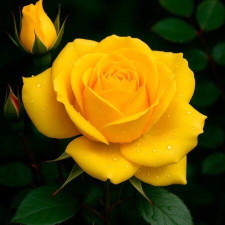 Muda Rosa De Torrão Amarelo Ouro
