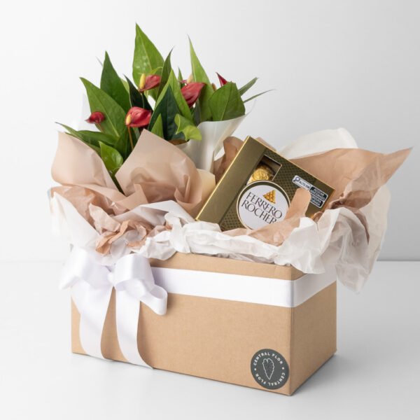 Cesta Muda Anturio P09 Vermelho + Bombom Ferrero Rocher 50g