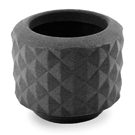 Vaso Reconcavo 38 Mini Preto Marmore Vasap