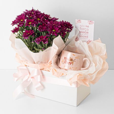 Cesta Mini Margarida P11 + Caneca Dia Da Mulher - Dia Da Mulher 2026