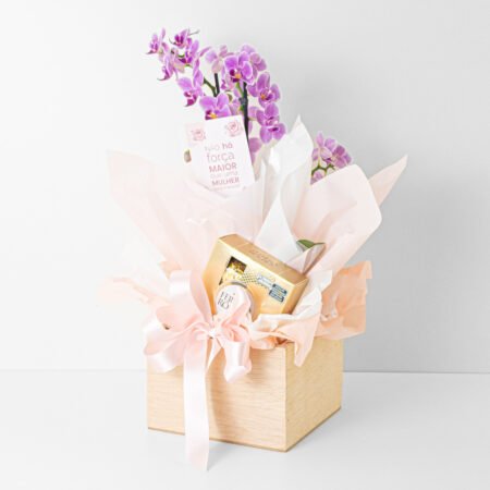 Box Orquidea P09 Phal 2H + Ferrero Rocher 50g - Dia da Mulher 2026