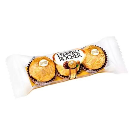 Bombom Ferrero Rocher Com 3 Unidades 37,5g