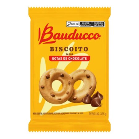 Biscoito Sabor Gotas de Chocolate 335g Bauducco
