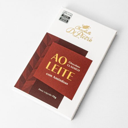 Tablete ao leite Com Amêndoas Chocolate Di Pietro 70G