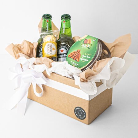 Cesta 2x Heineken + Nozes Pecan Agridoce + Ferrero Rocher