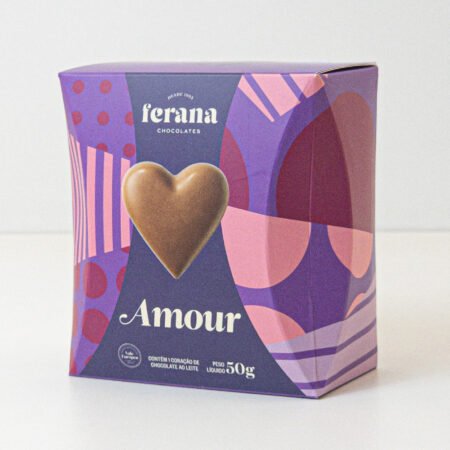 Estojo Coração ao Leite Ferana 50g