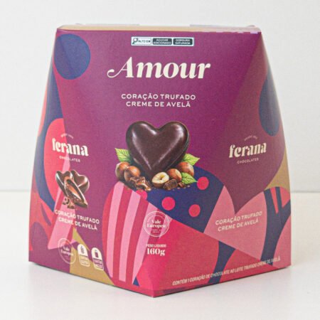 Estojo Coração Trufado Creme de Avelã Ferana 160g