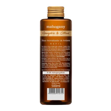 Refil Difusor Amb Gemgibre E Citrus 500ml Mahogany