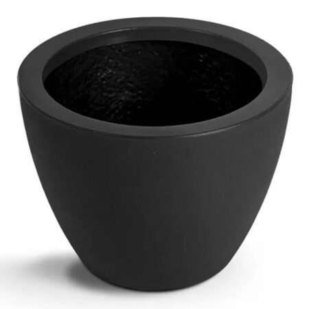 Vaso Cone Baixo 22 Preto Absoluto Vasap