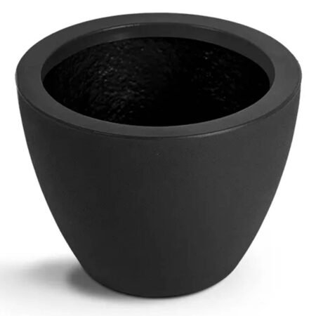 Vaso Cone Baixo 28 Preto Absoluto Vasap
