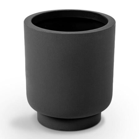 Vaso Cumbuca Alongada M Preto Absoluto Vasap