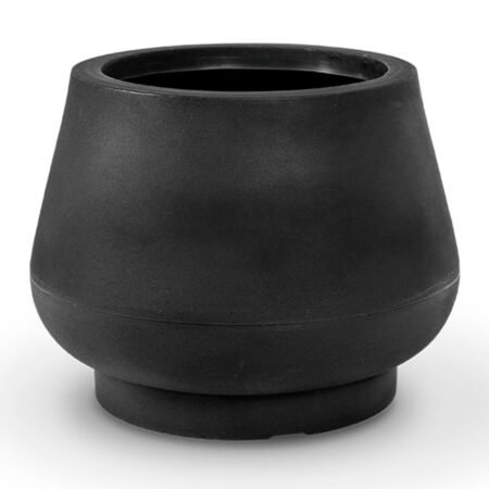 Vaso Cumbuca Bojuda G Preto Absoluto Vasap