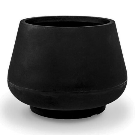 Vaso Cumbuca Bojuda Gg Preto Absoluto Vasap