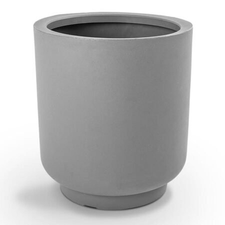 Vaso Cumbuca Alongada G Cinza Claro Vasap