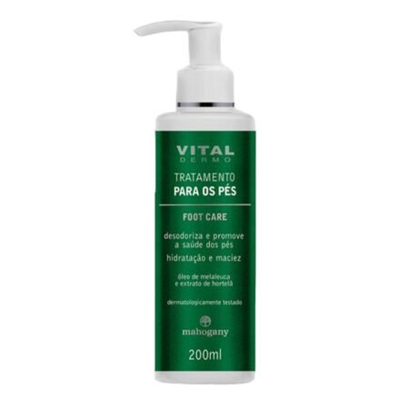 Creme Trat Pes Foot Care Vital Dermo 200ml Mahogany