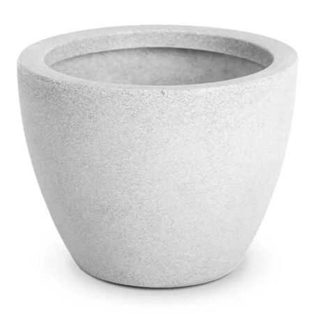 Vaso Cone Baixo 28 Branco Marmore Vasap