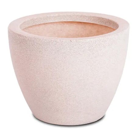 Vaso Cone Baixo 22 Branco Marmore Vasap