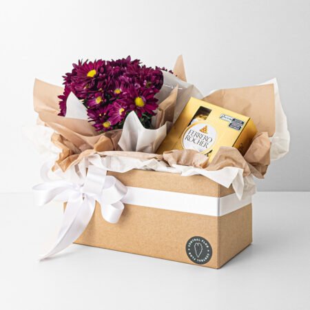 Cesta Mini Margarida P11 Bordô + Ferrero Rocher